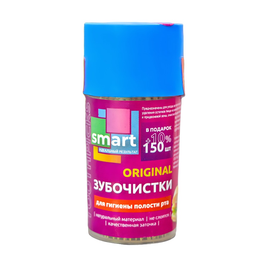Зубочистки Smart 165штук в банке