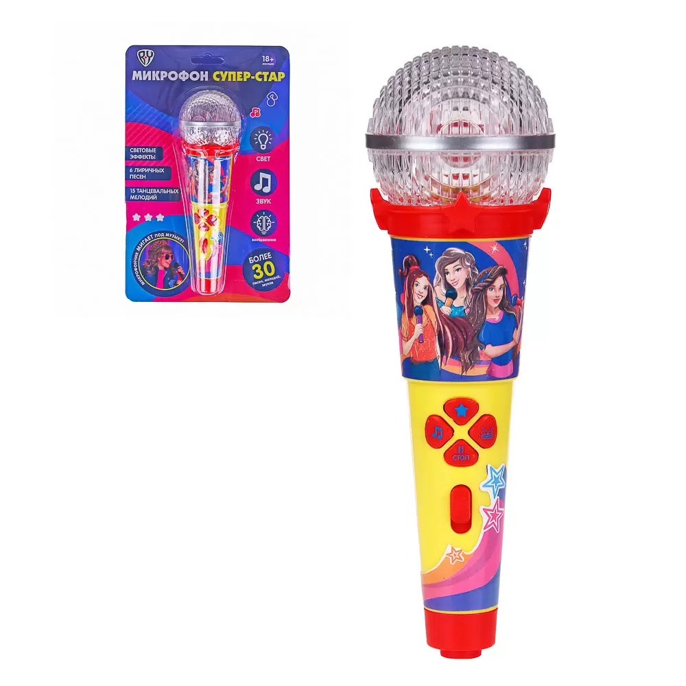 ИГРОЛЕНД Микрофон "Потешки Супер-стар" 2XAAA