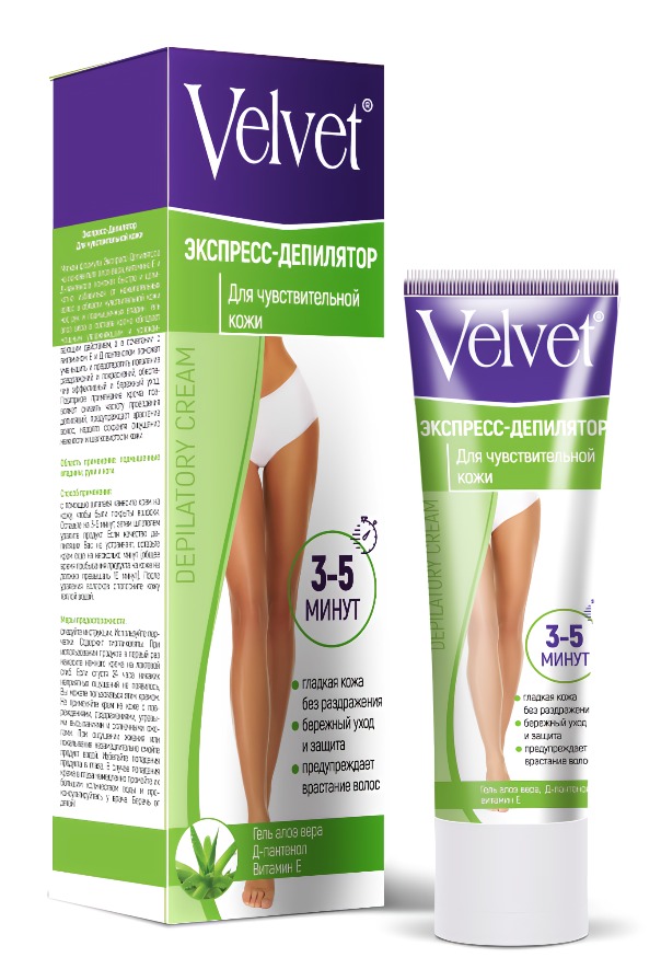 Velvet экспресс-депилятор для чувствительной кожи100 мл