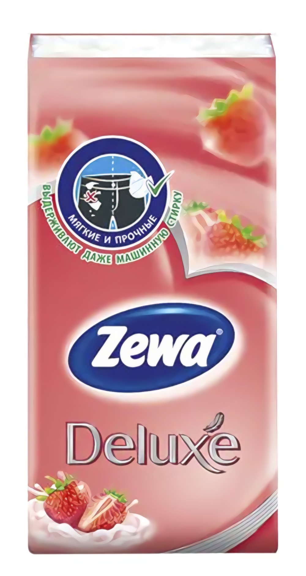 Зева носовые платочки Deluxe клубника 10штx10