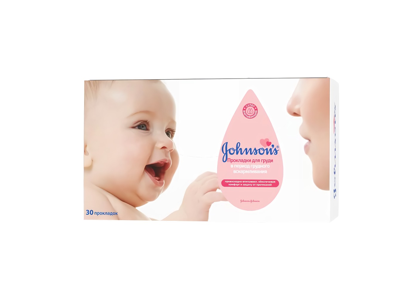 Johnson & Johnson Прокладки для груди 30шт Johnson & Johnson Прокладки для груди 30шт