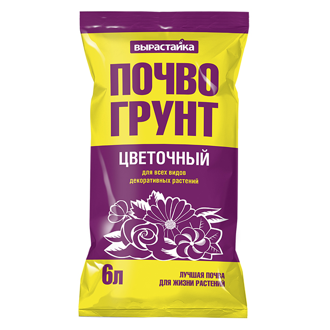Биомастер (Вырастайка) почвогрунт Универсал-эконом для дек/растений 6л 