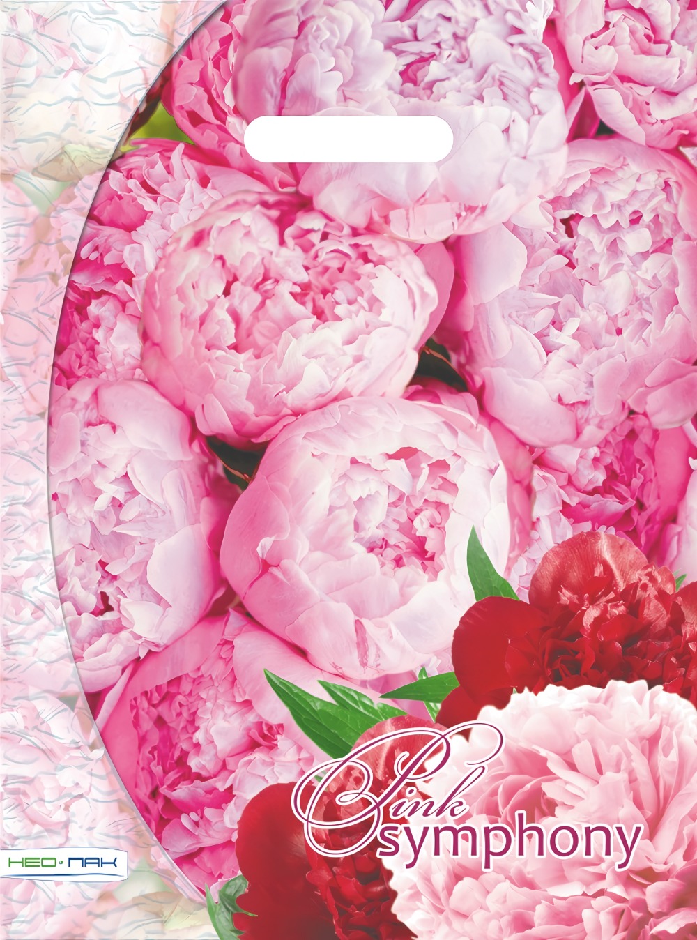 Пакет прорубной 30х40/60 мкм Розовая симфония