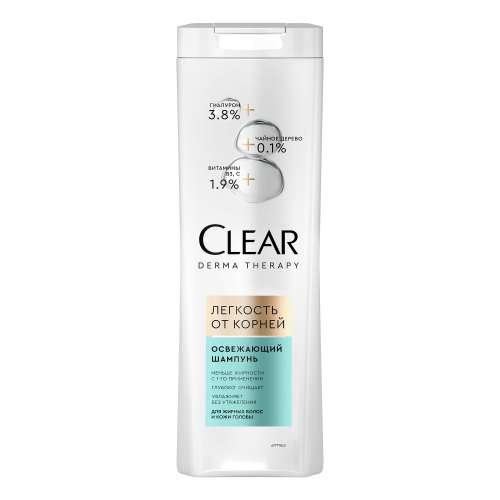 Clear шампунь Derma Terapy Легкость от корней 380мл