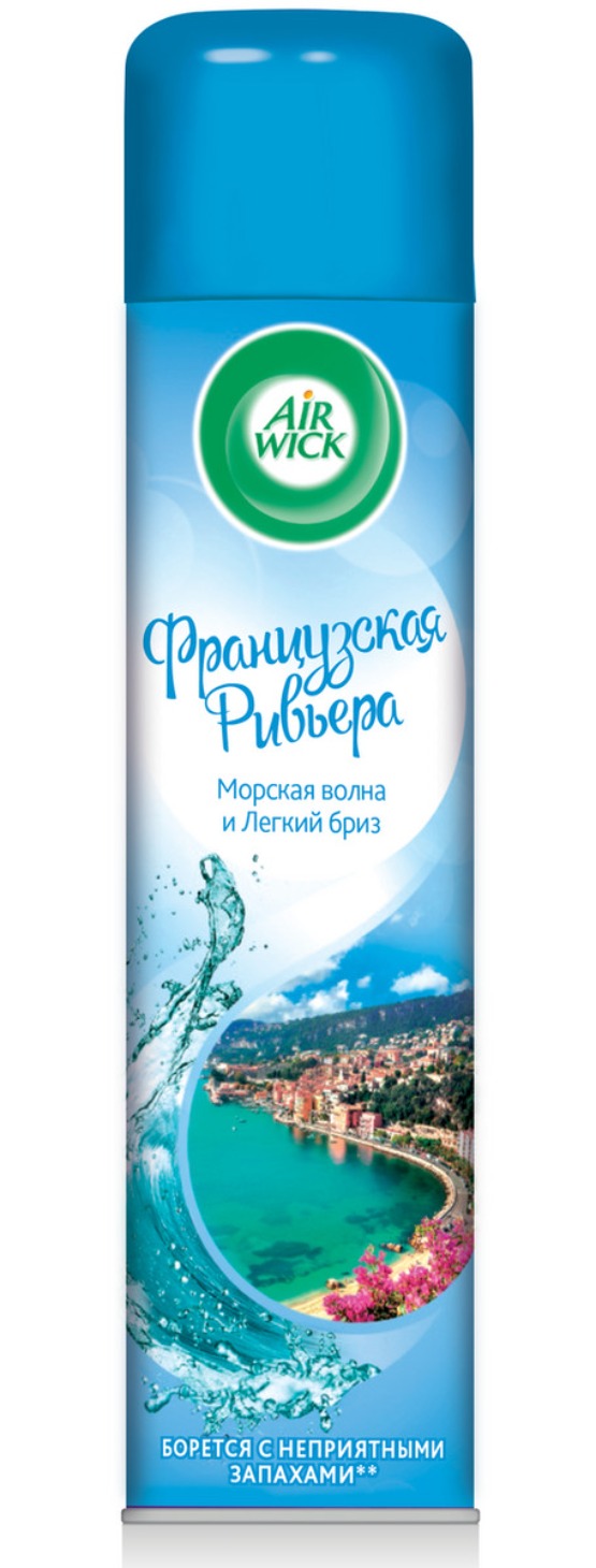 Airwick освежитель 290мл (Морская волна и легкий бриз, Французская ривьера)