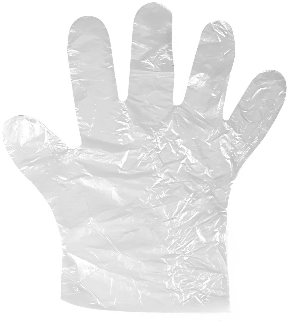Перчатки ПНД одноразовые L 50 пар / 100 шт