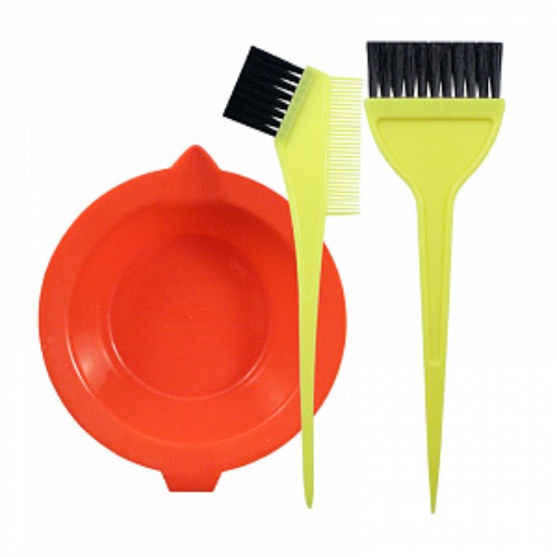 Набор для окраски волос (ванночка+2 кисти),ассорти 306006