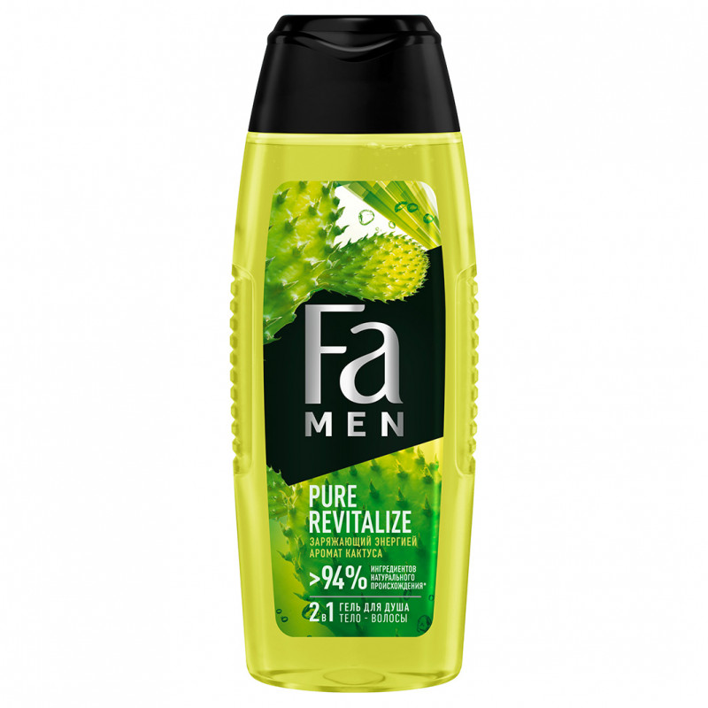 Fa гель для душа Pure Revitalize с ароматом кактуса для мужчин 250мл