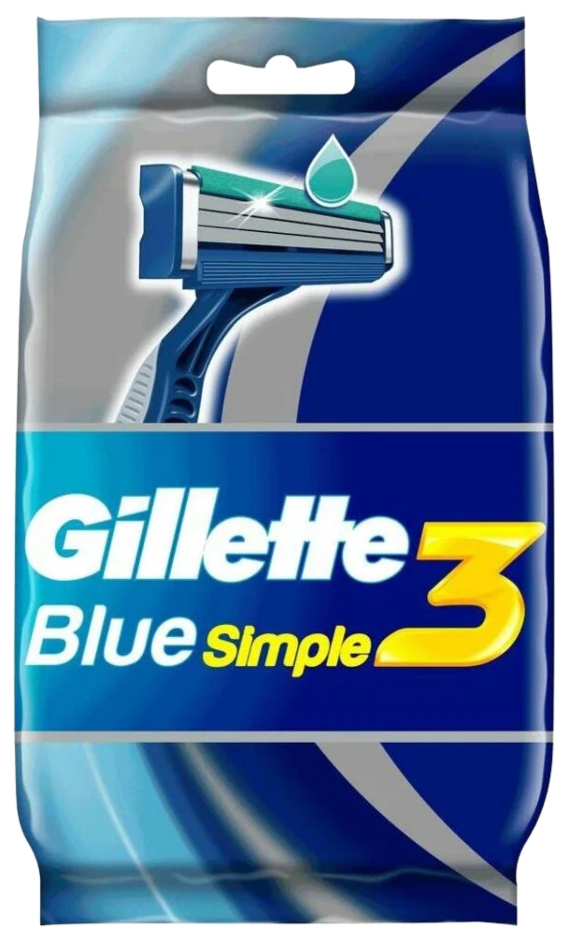 Blue simple 3 Станок одноразовый 4шт