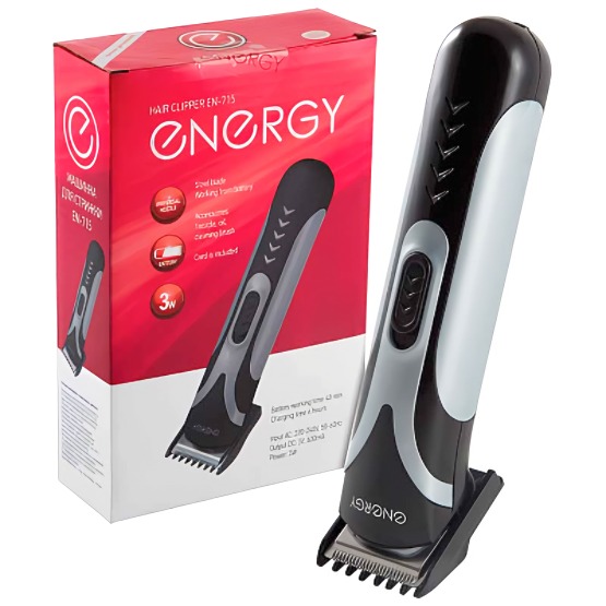 Машинка для стрижки Energy EN-715, работает от аккумулятора