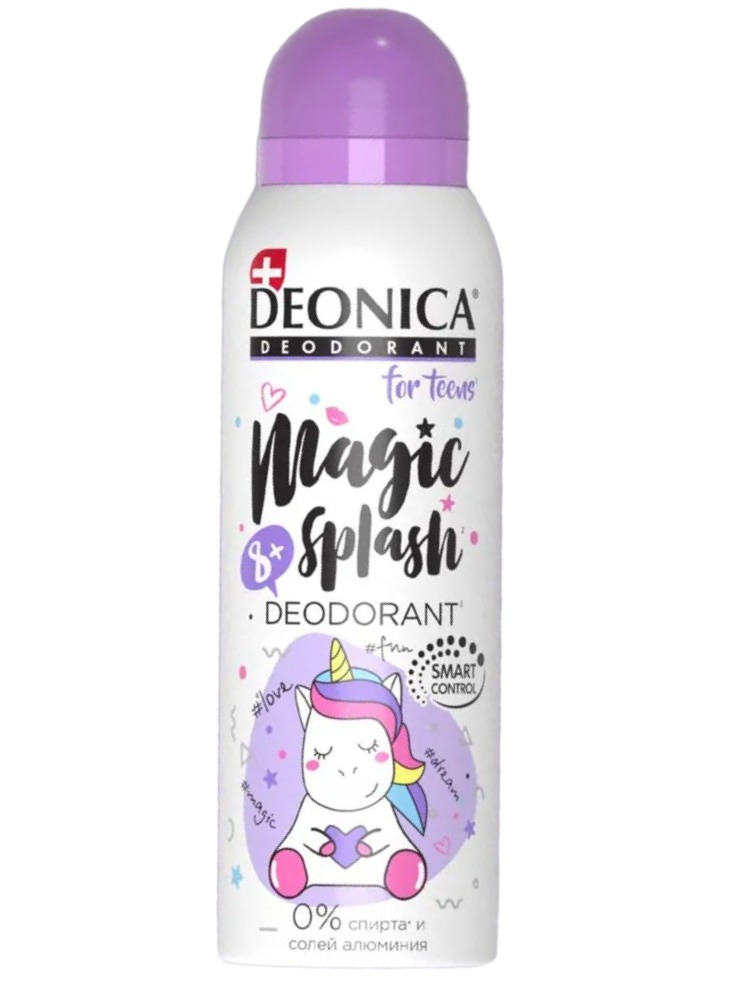 Deonica дезодорант спрей For Teenst для девочек с 8 лет 125мл (Magic Splash)