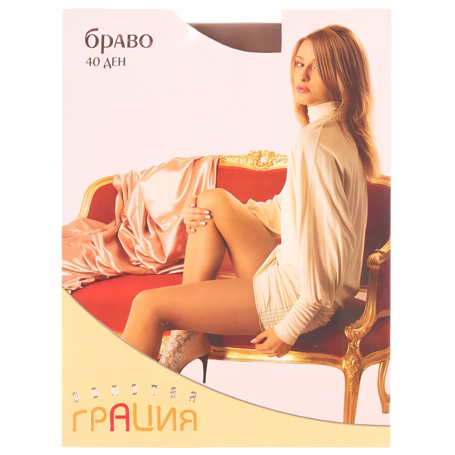 Колготы Золотая Грация Браво 40den р2 загар