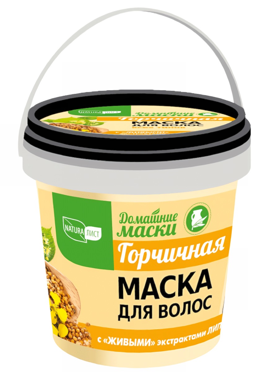 Натуралист "Домашние маски" маска д/волос Горчичная 155мл