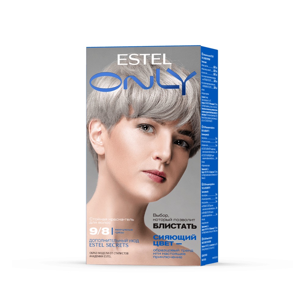 Estel Краска-гель стойкая  для волос Only 145мл (9/8, жемчужный блондин)