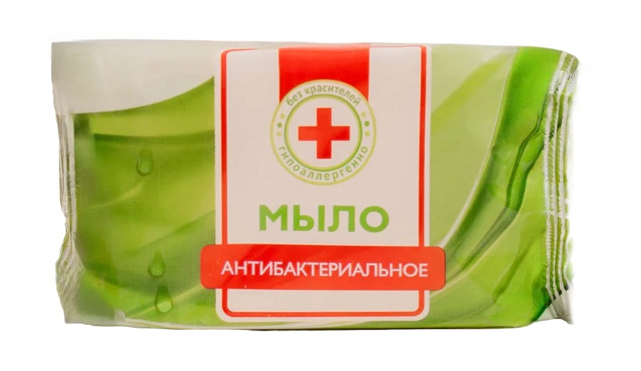 Мыло (Опт-Трейд) туалетное Антибактериальное в обертке100гр
