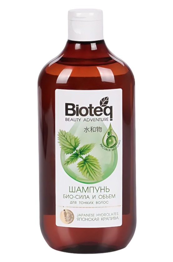 Bioteq Шампунь био-сила и объем для тонких волос с гидролатом японской крапивы 620мл