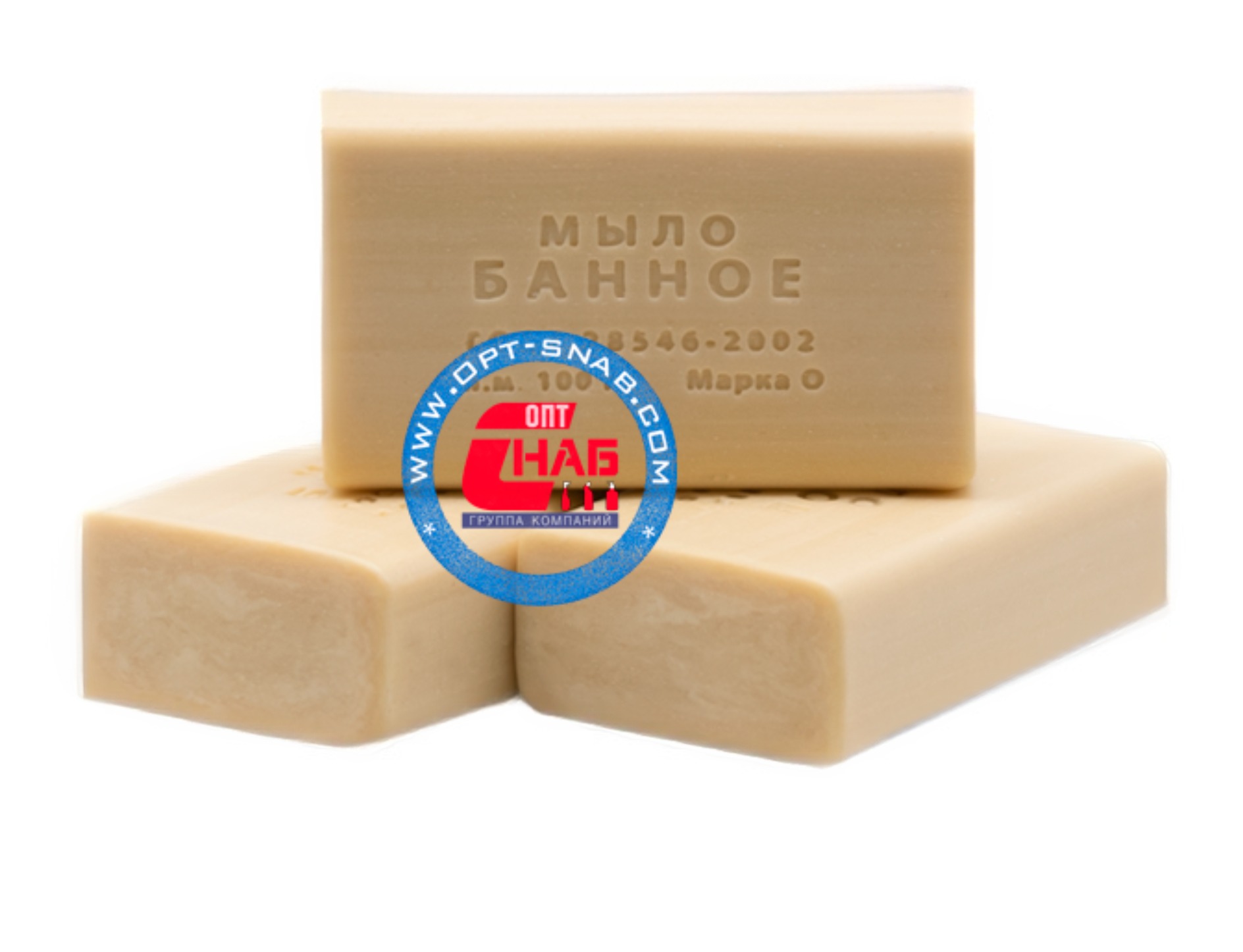 Мыло (Опт-Снаб) туалетное банное без обертки 100гр