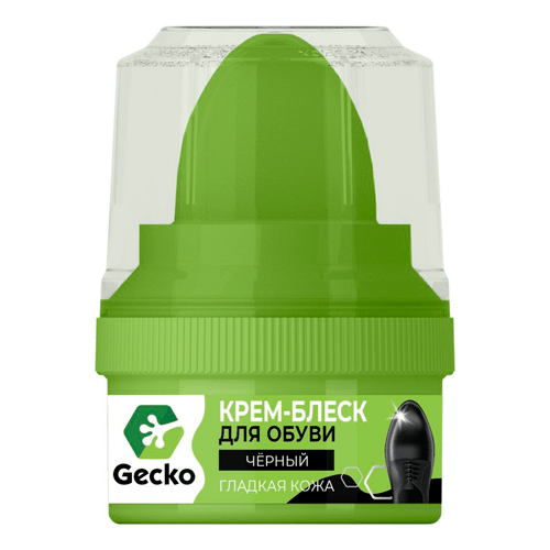 GECKO Крем-блеск черный 60мл