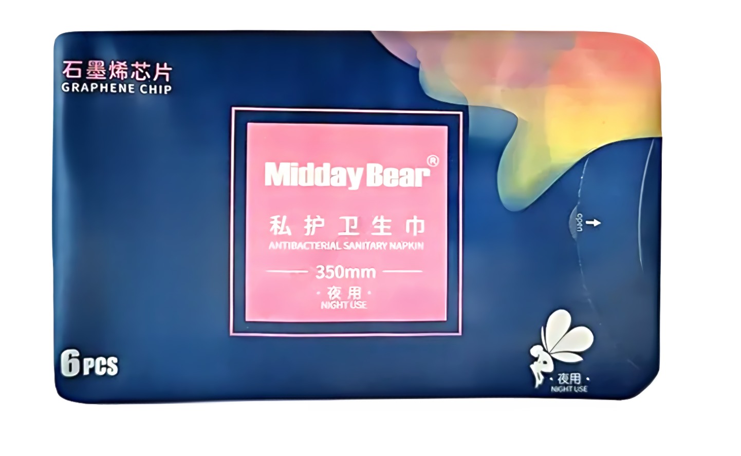 Прокладки ночные MIDDAY BEAR 5 капель 6шт Прокладки ночные MIDDAY BEAR 5 капель 6шт