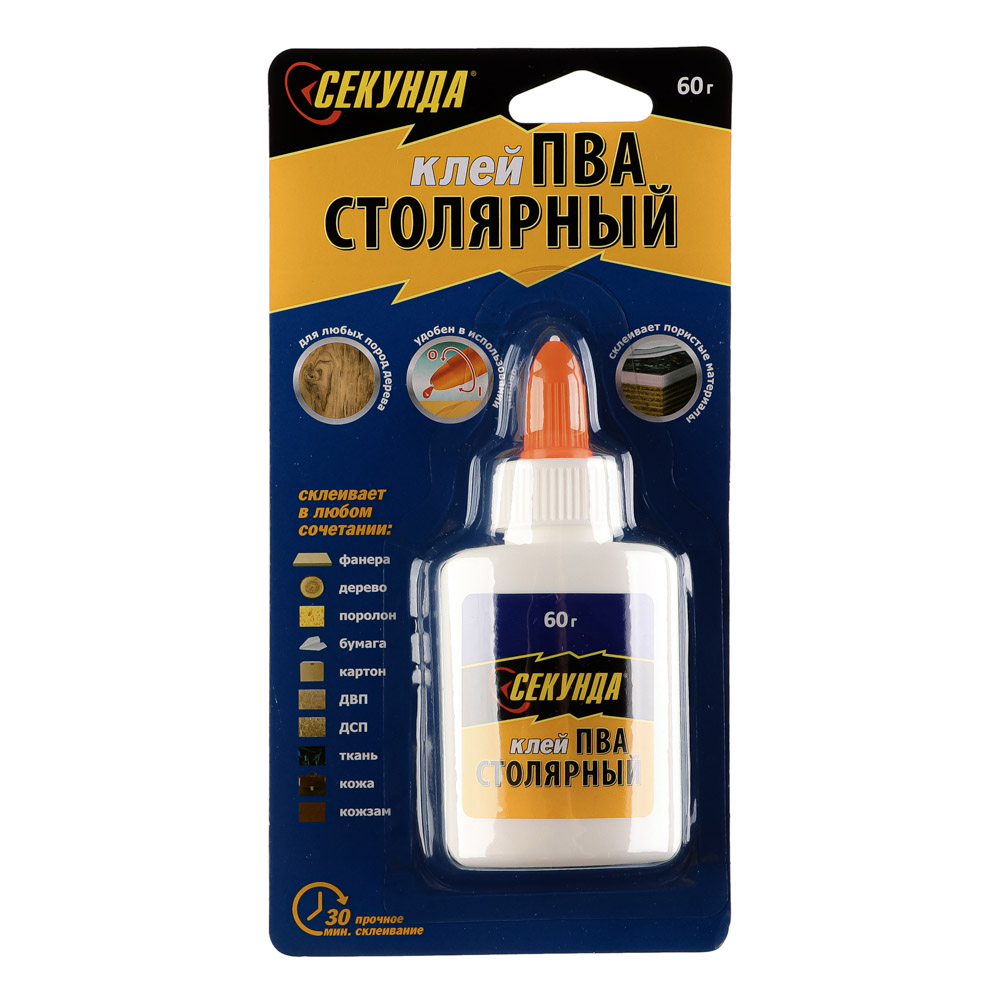 Клей столярный "Секунда" 60г