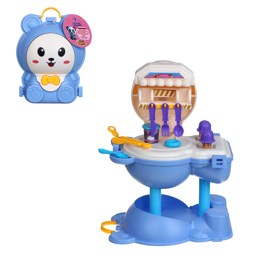 ИГРОЛЕНД Набор игровой кухня в чемоданчике РР 9,6*7,5*13см, 2 дизайна