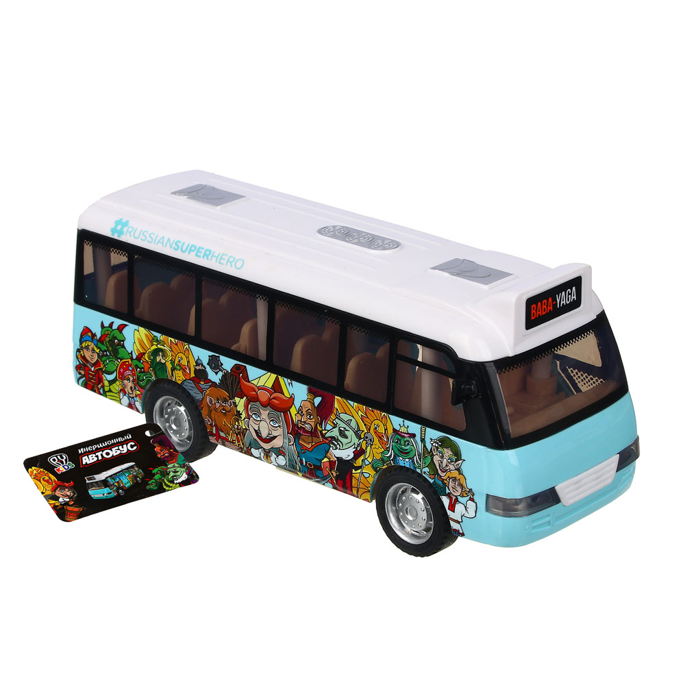 BY Автобус инерционный подвижные детали, свет, звук 3xLR44