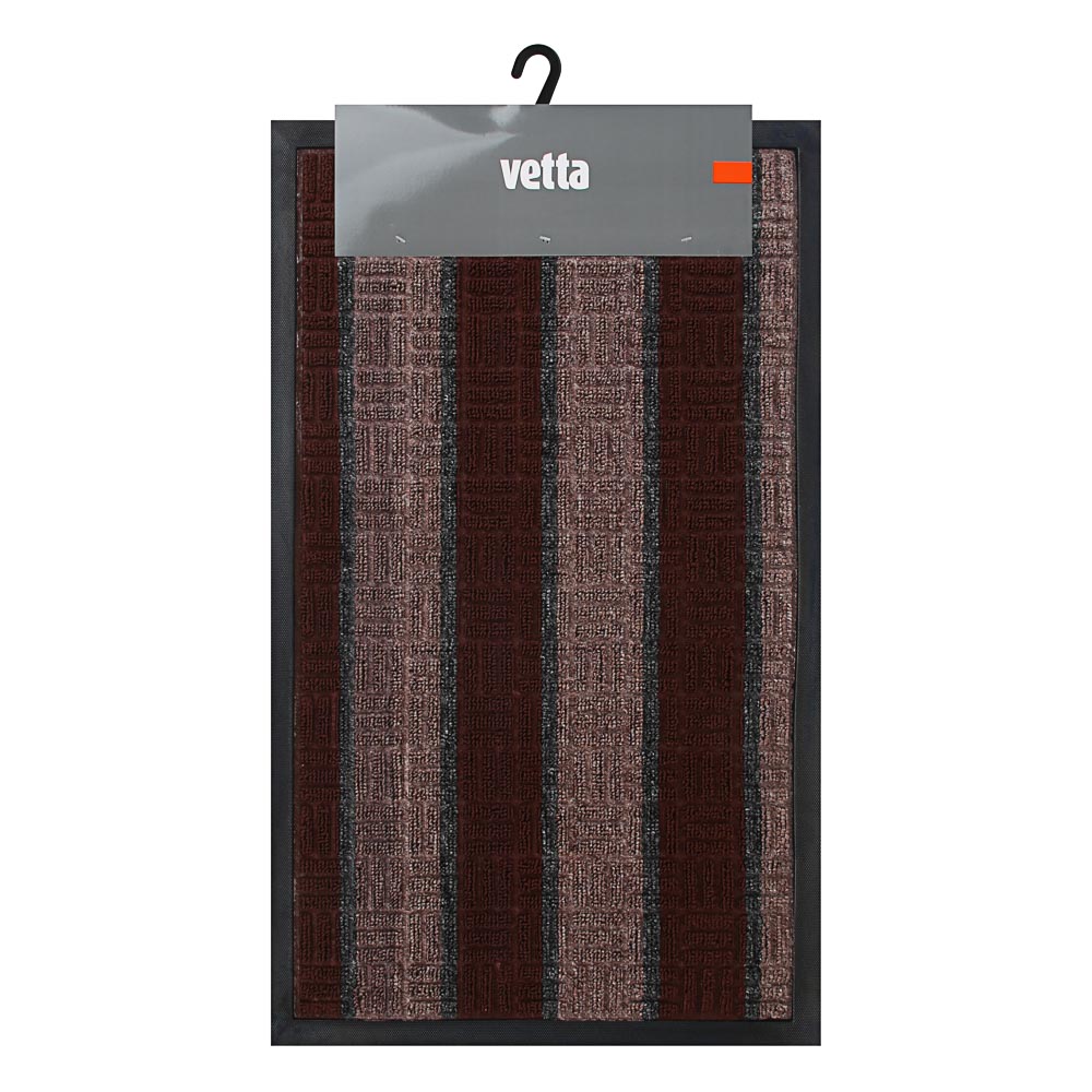 Коврик придверный тм VETTA Folk, ворсовый с резиновой каймой, 45x75см, 3 дизайна