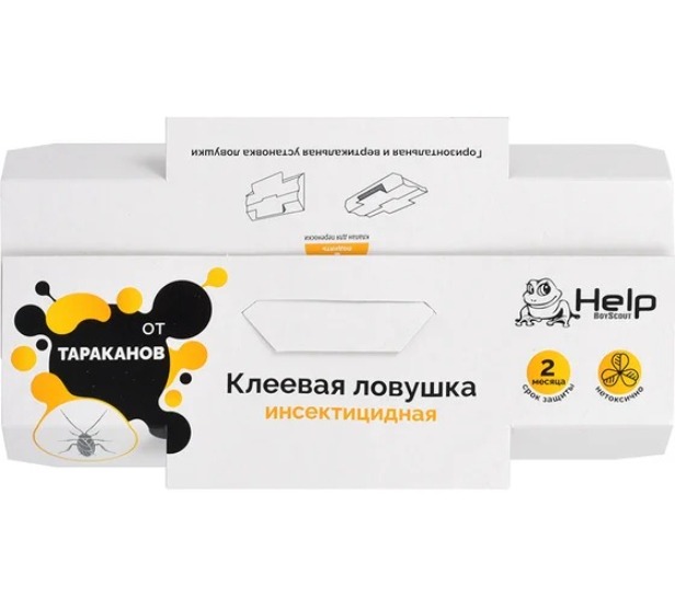 Help Ловушка для тараканов клеевая  Help Ловушка для тараканов клеевая