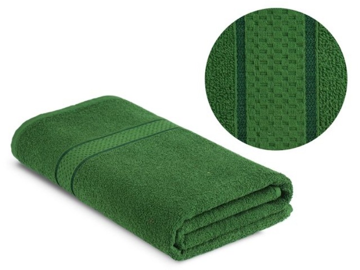 Полотенце махровое 100% хлопок 70 х130 см 1537 (хаки)