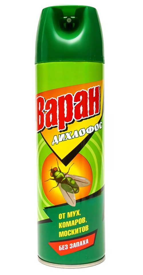 Варан Дихлофос Аэрозоль универсальный от мух и других летающих без запаха 440 мл