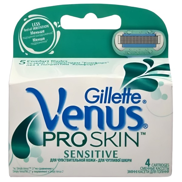 Venus Proskin Кассеты для чувствительной кожи 4шт