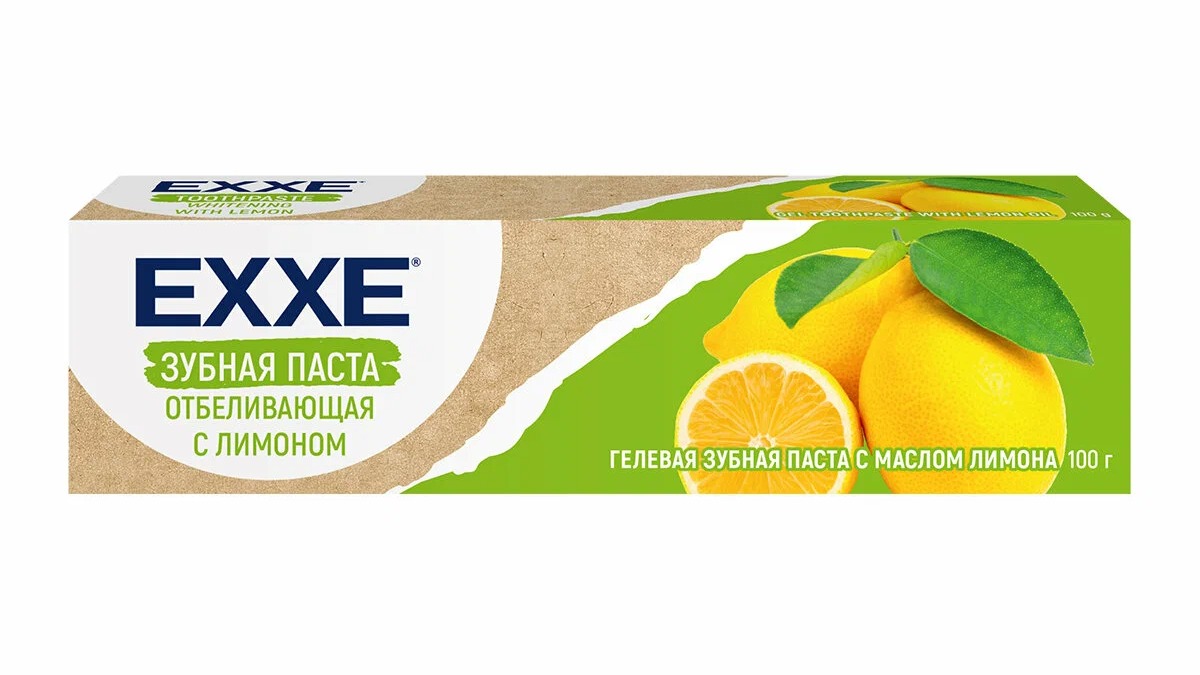 Exxe Зубная паста Отбеливающая с лимоном 100г