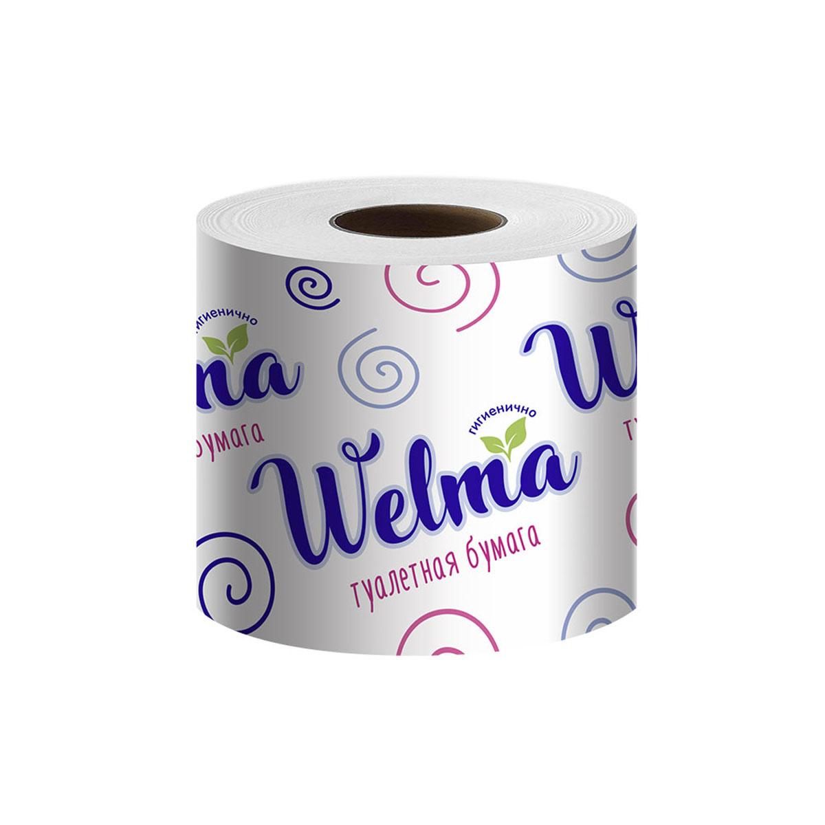 Welma Туалетная бумага Эконом однослойная с втулкой 30 м 1шт