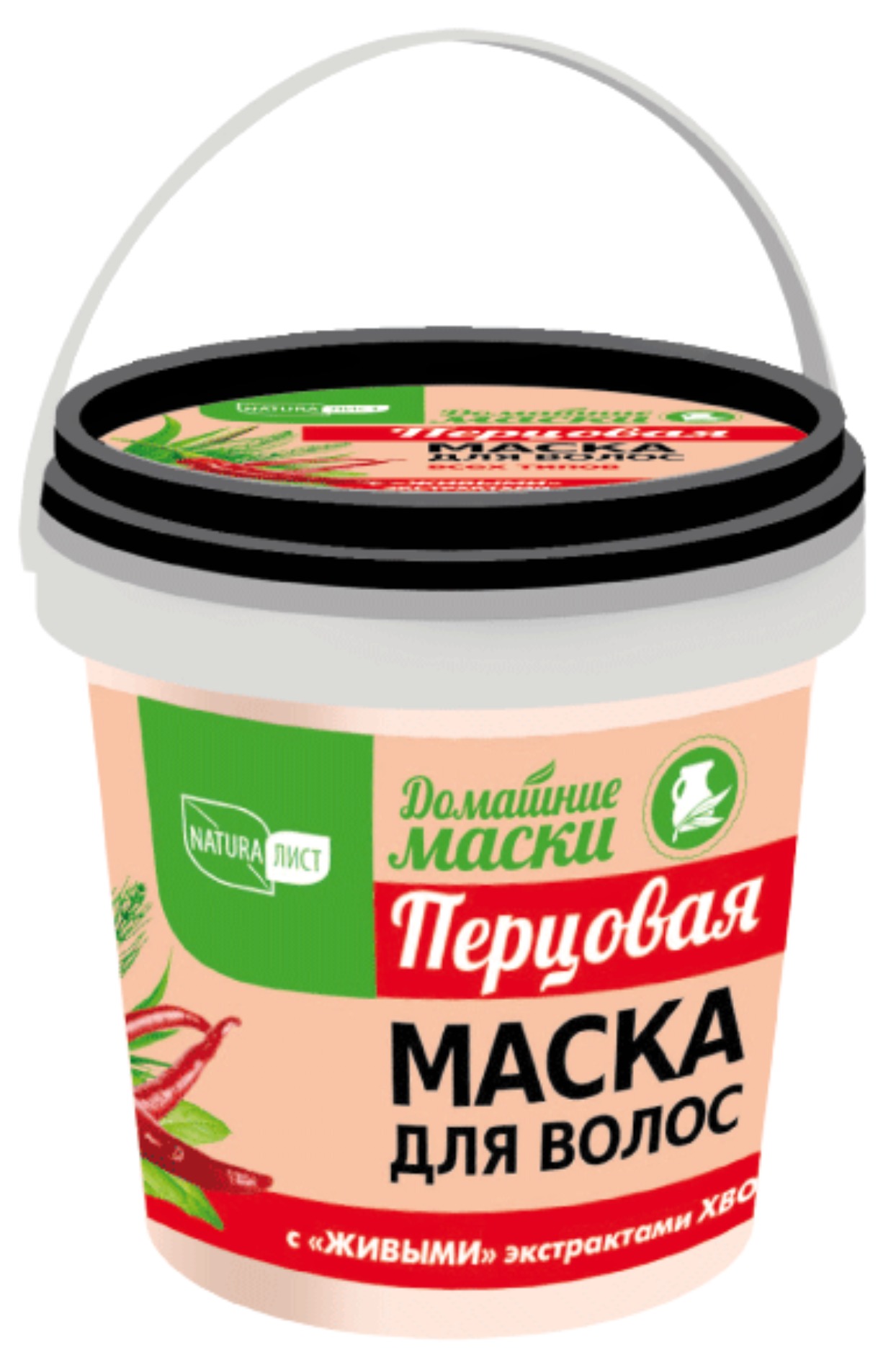 Натуралист "Домашние маски" маска д/волос Перцовая 155мл