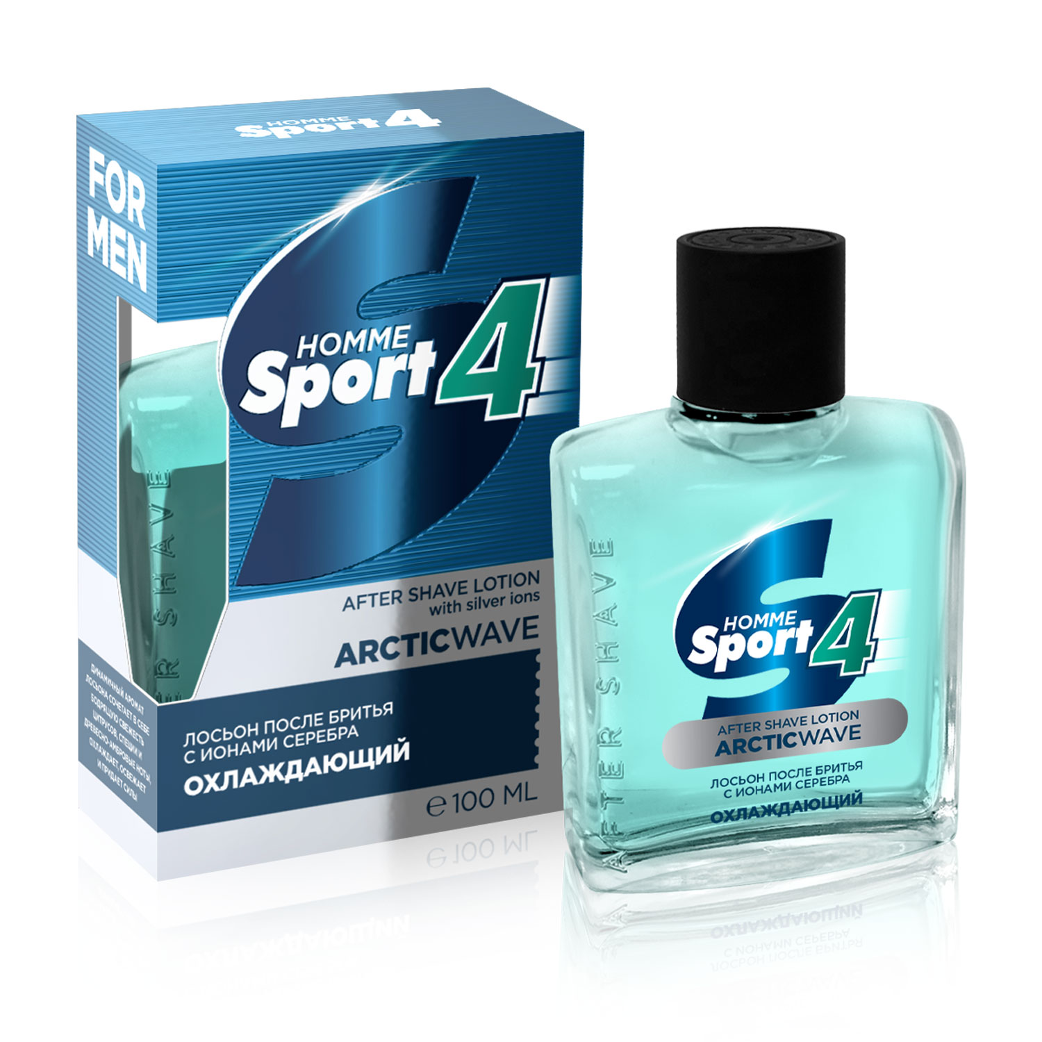 Лосьон п/бритья HomeSport 4 ARCTICWAVE 100мл