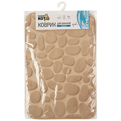 Коврик для ванной Stone 40*60 см бежевый