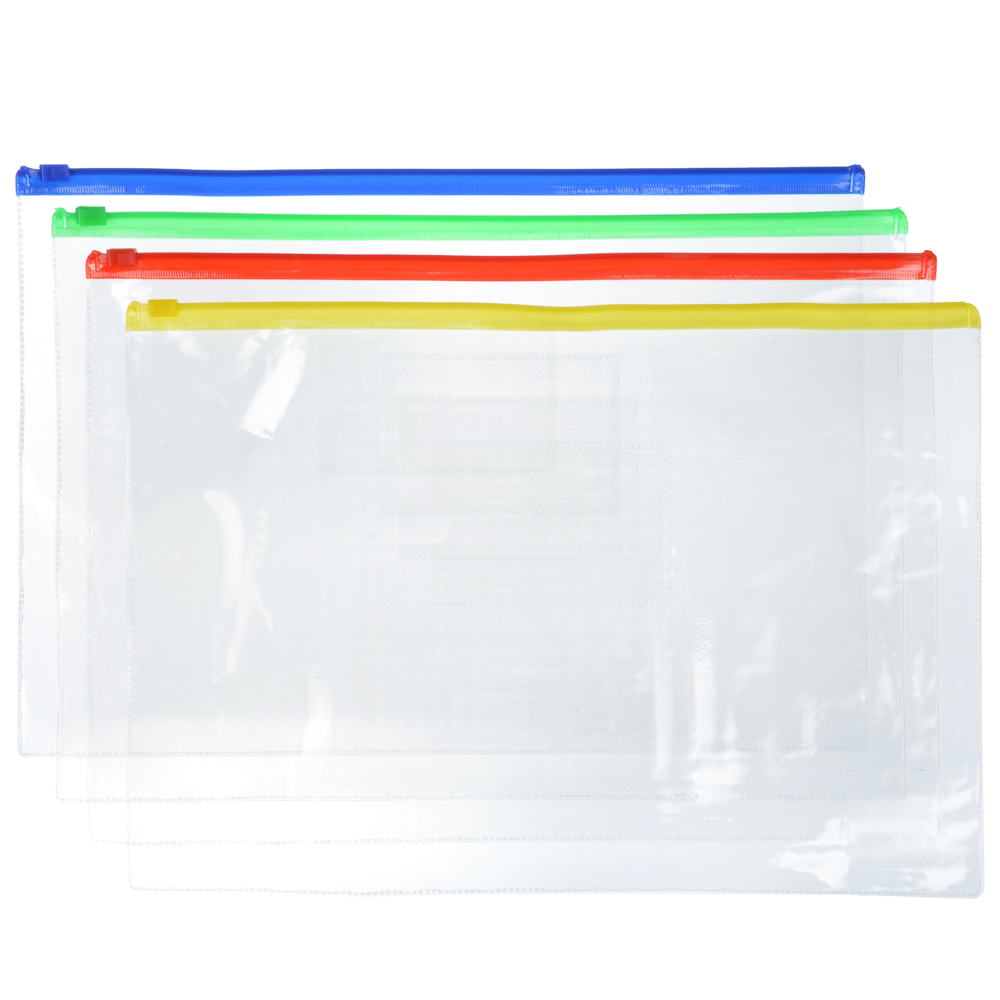 ClipStudio Папка на молнии для А4 23*33см прозрачная