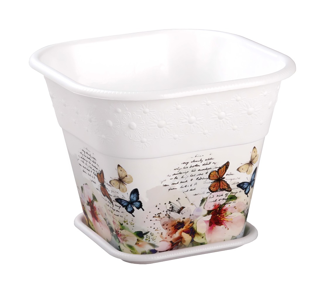 Кашпо "Майя" 3л квадратное 6410м