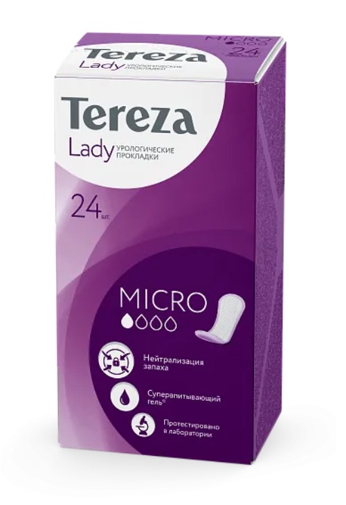 TerezaLady урологические одноразовые для женщин Micro 24шт TerezaLady урологические одноразовые для женщин Micro 24шт
