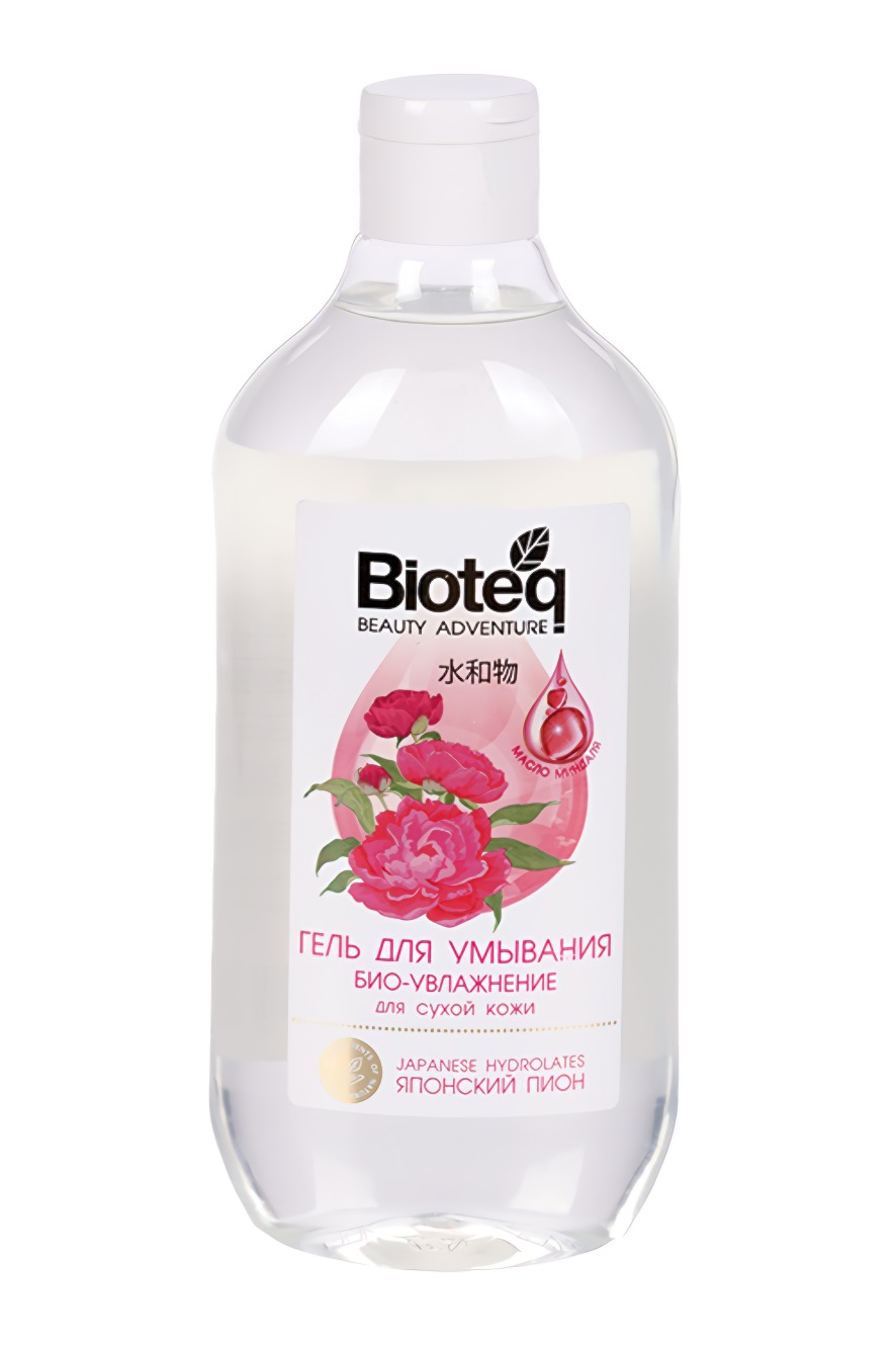Bioteq Гель для умывания био-увлажнение для сухой кожи с гидролатом японского пиона 500мл