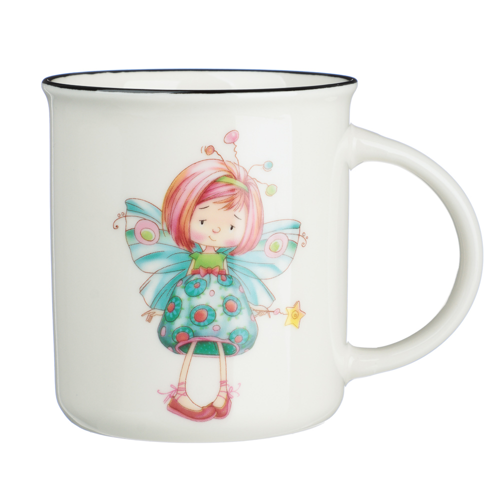 MILLIMI Кружка Принцессы, фарфор, 4 дизайна, 310мл