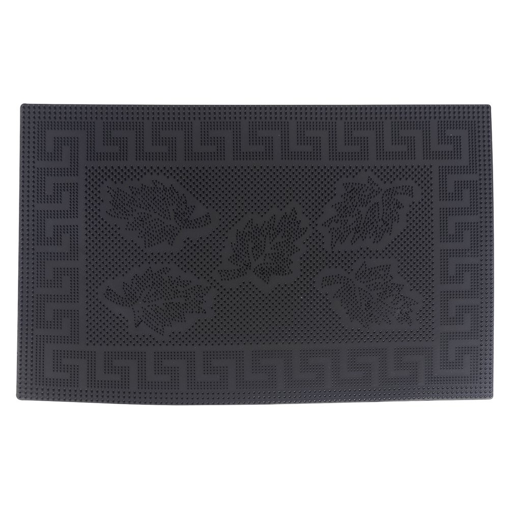 Коврик Листопад придверный 60*39см черный