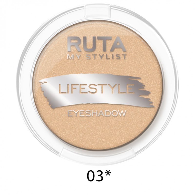 Тени компактные LifeStyle 3,3г (03, шампань)