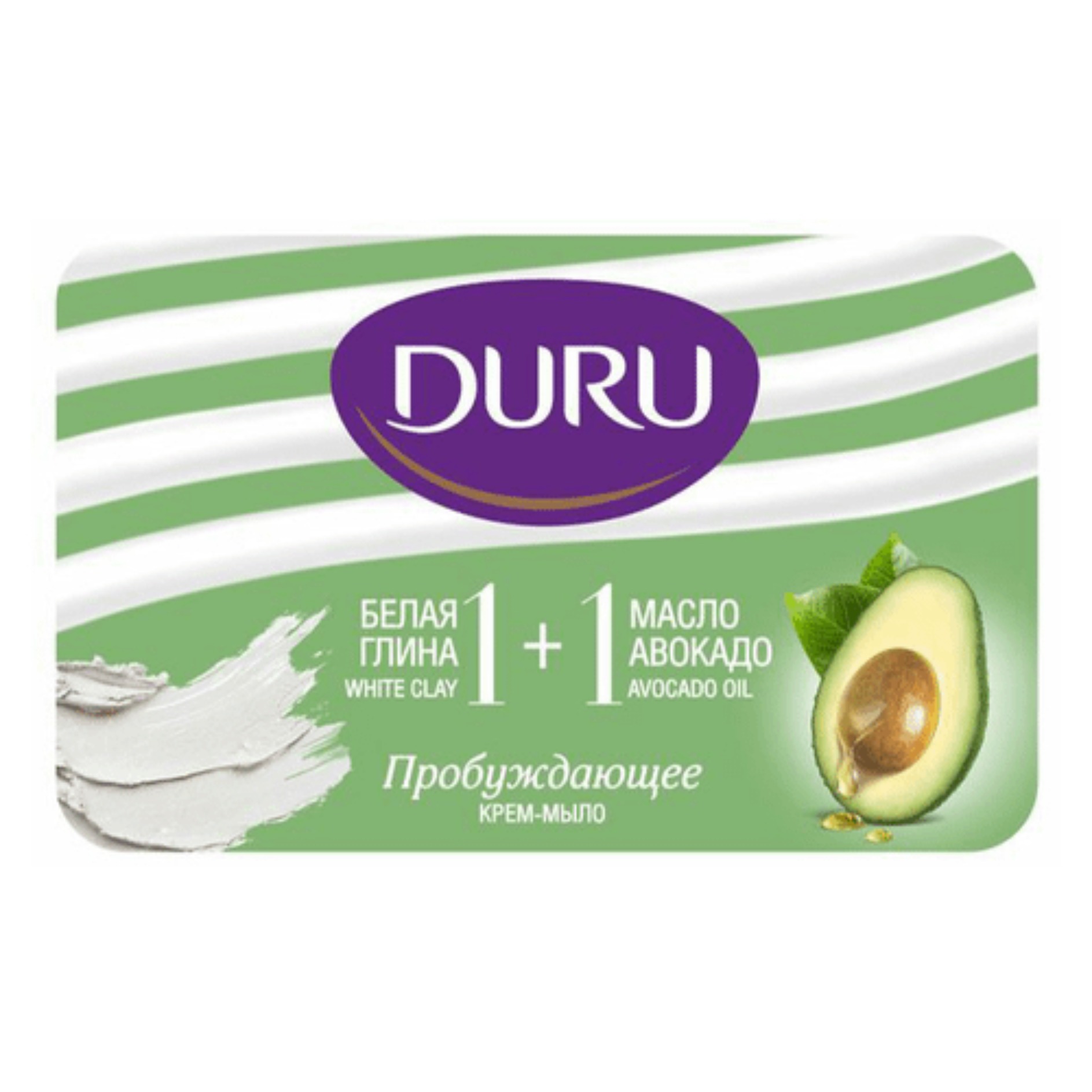 Duru 1+1 крем-мыло Глина&Масло авокадо 80гр 