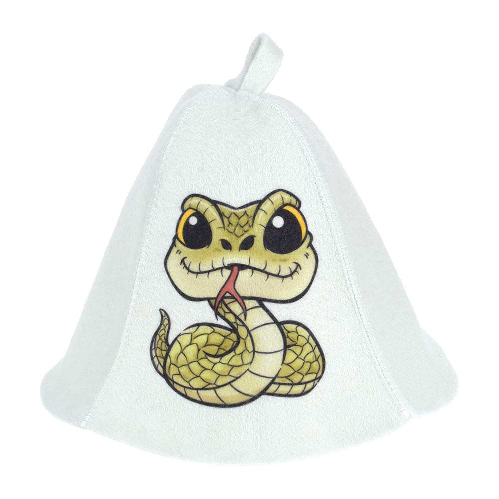 Hotpot Шапка для бани и сауны"змейка" войлок