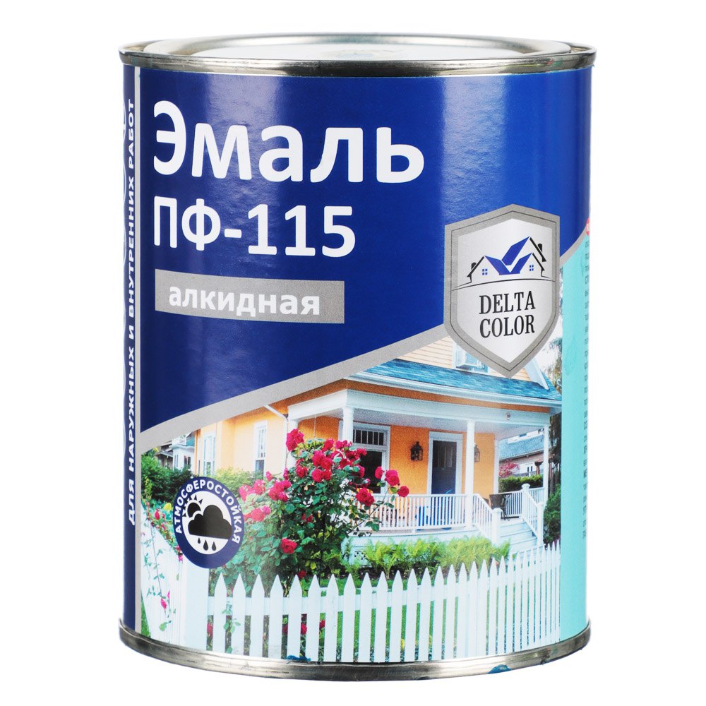 Delta Color Эмаль ПФ-115 Черная 800гр