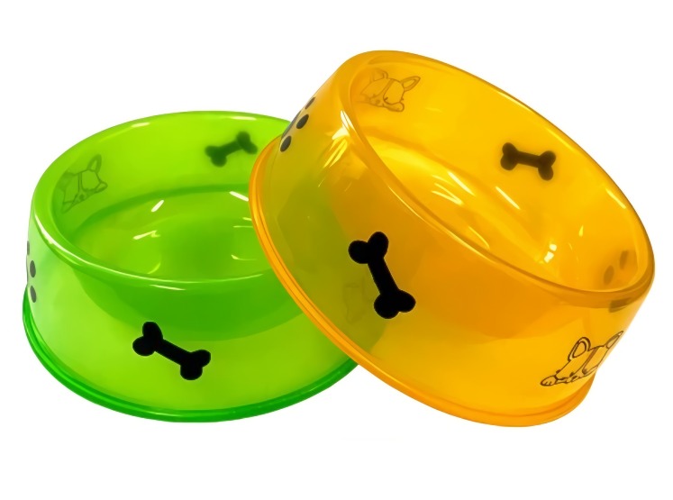 "ДС" Миска для кошек и собак D12см пластик ДС-305