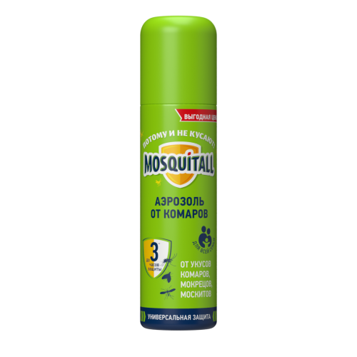 Mosquitall Аэрозоль "Универсальная защита" от комаров 150мл