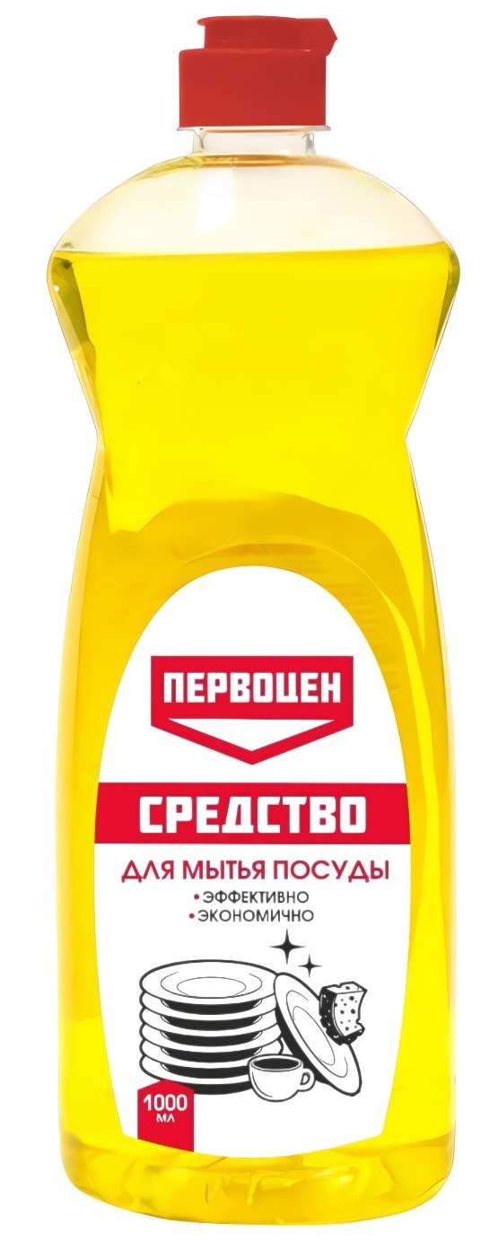Первоцен средство для мытья посуды 1000 мл