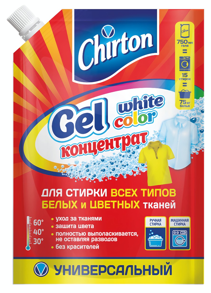 Чиртон Гель д/стирки концентрированный универсальный 750мл